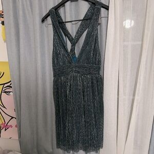 Crystal Sky Teal Sparkle Dress